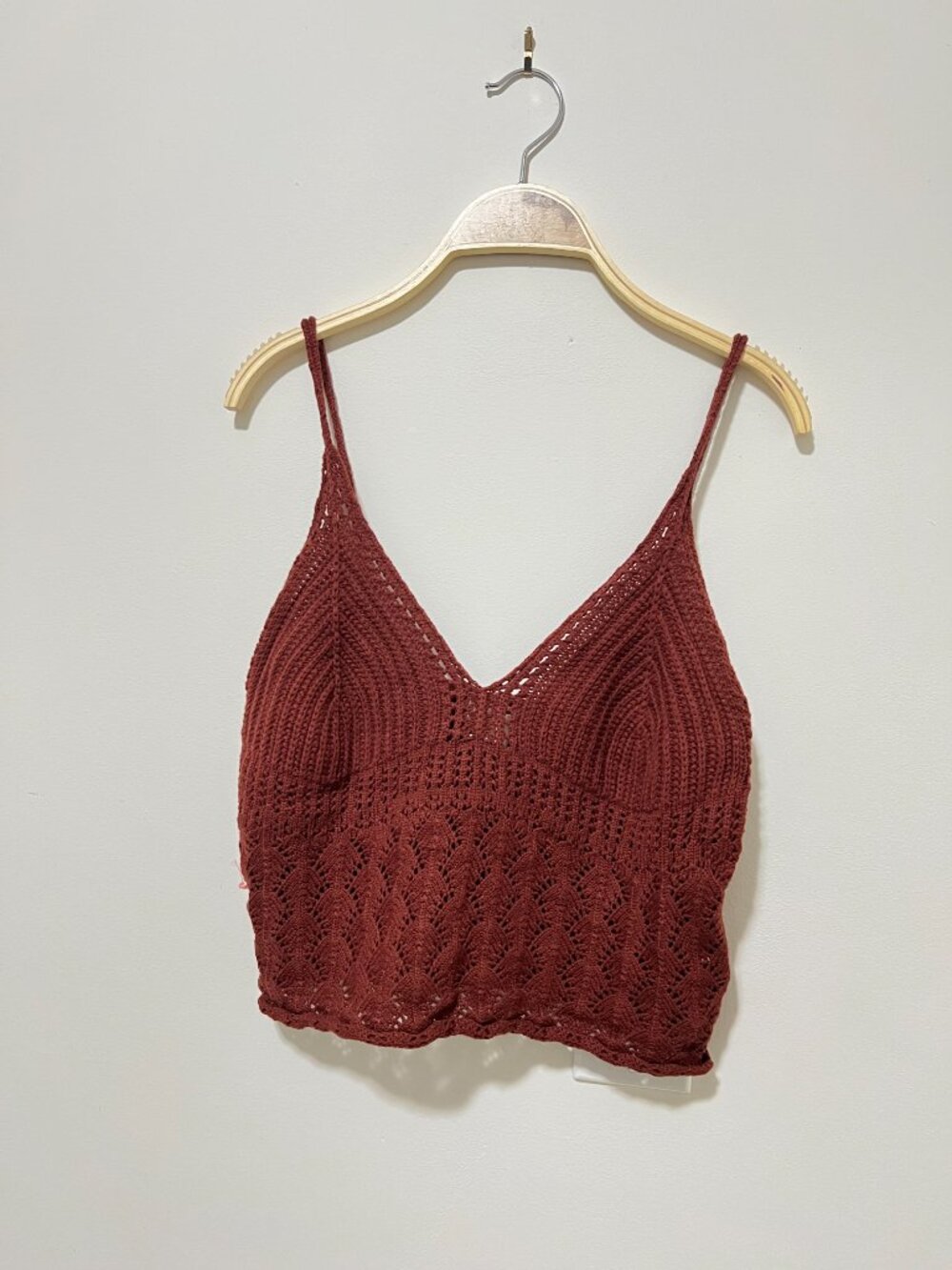 Rust crochet tank top